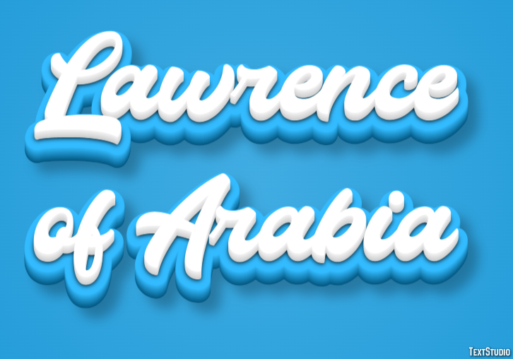 Lawrence of Arabia Text Effect