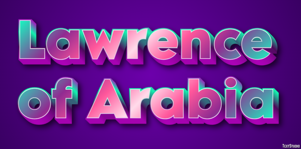 Lawrence of Arabia Text Effect