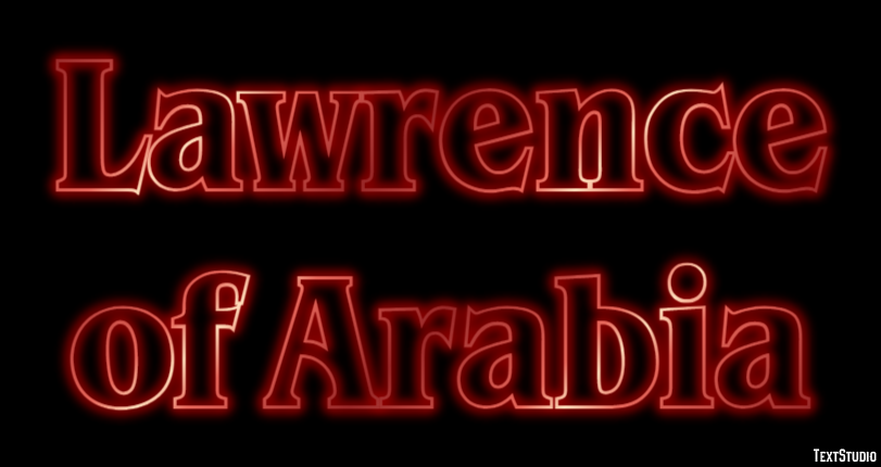 Lawrence of Arabia Text Effect