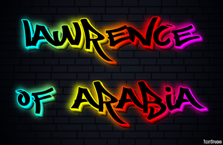 Lawrence of Arabia Text Effect