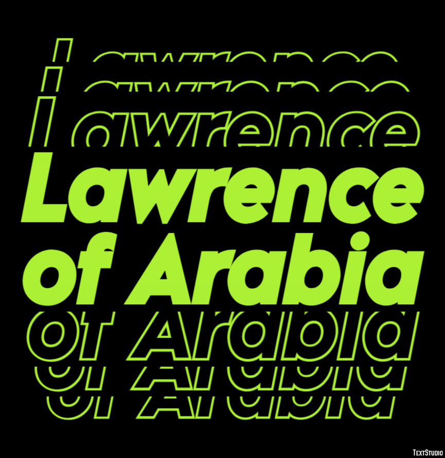 Lawrence of Arabia Text Effect