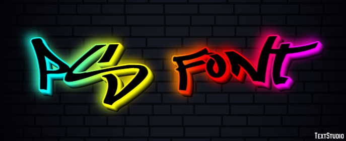 Ps Font Efeito do texto