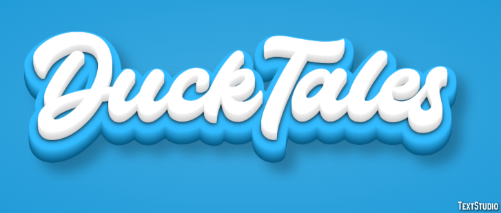 DuckTales Text Effect