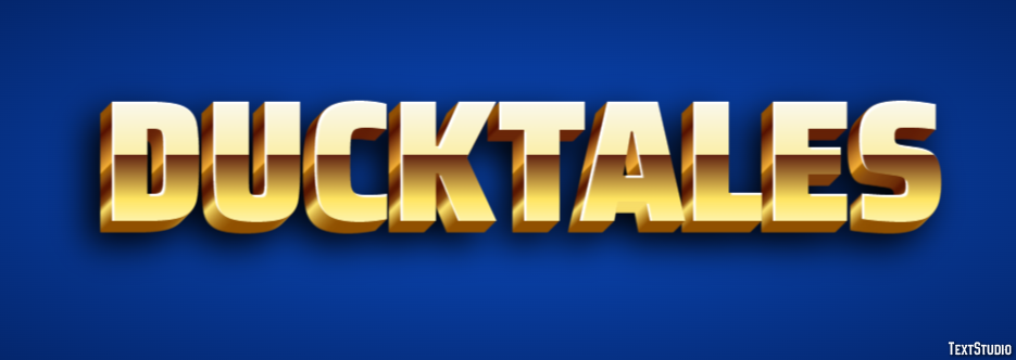 DuckTales Text effect