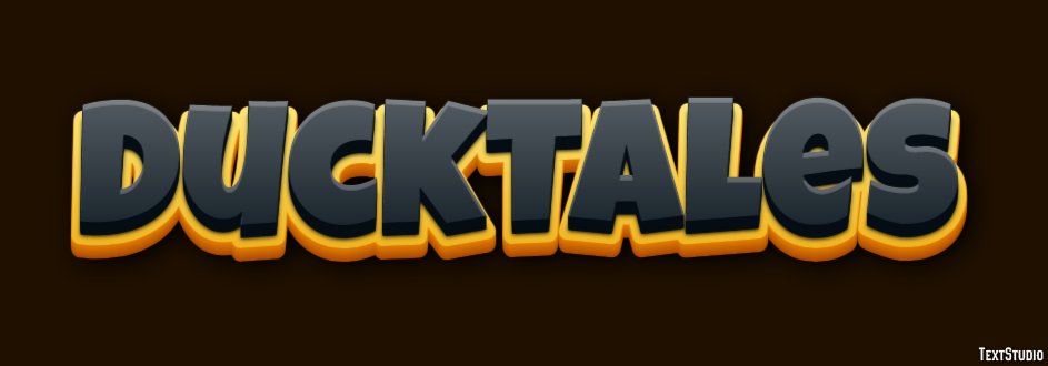DuckTales Text Effect
