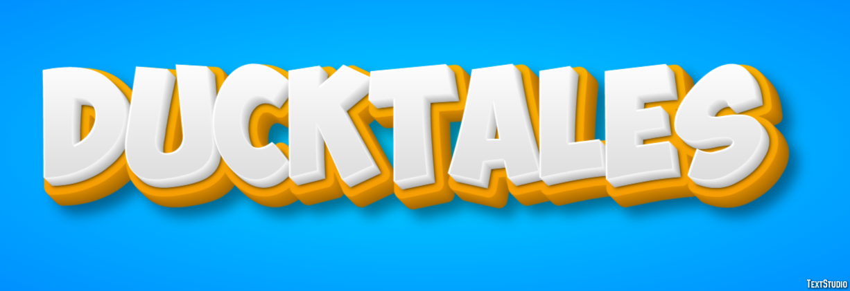 DuckTales Text effect