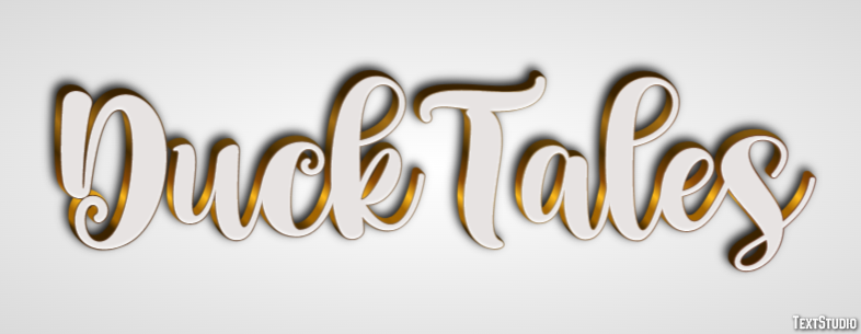DuckTales Text effect