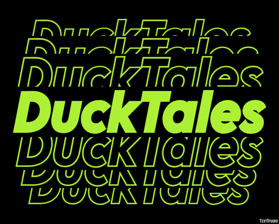 DuckTales Text Effect