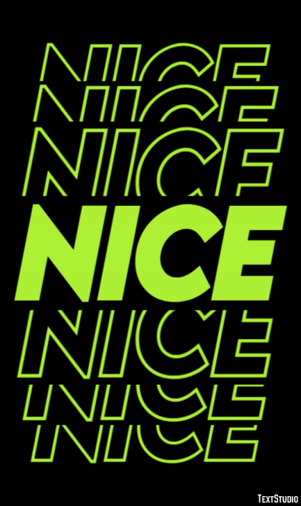 Nice Tekst effect