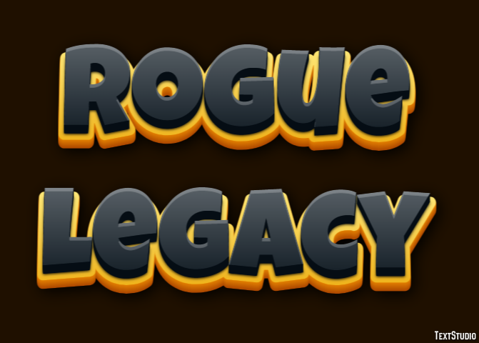Rogue Legacy Effetto testo