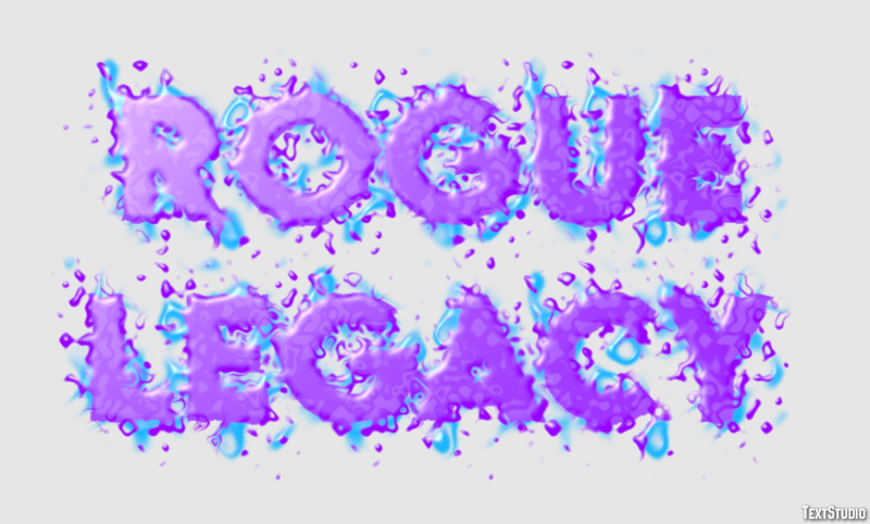 Rogue Legacy Effet de Texte