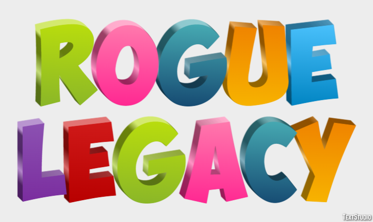 Rogue Legacy Effet de Texte
