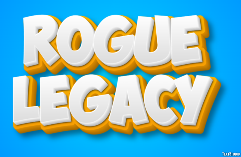 Rogue Legacy Effetto testo