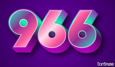 966 Text Effect