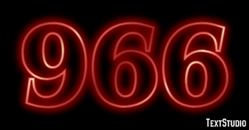 966 Text Effect