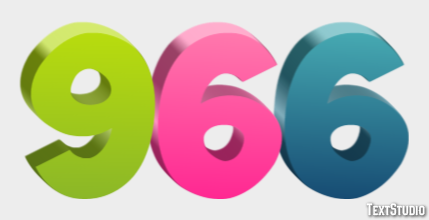 966 Text Effect