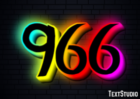 966 Text Effect
