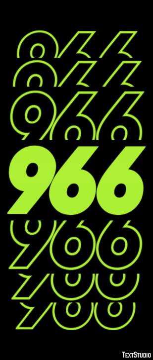 966 Text Effect