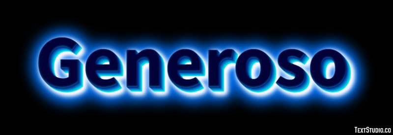 Generoso Effetto testo