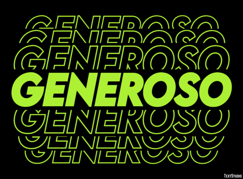 Generoso Efecto de Texto