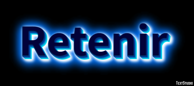 Retenir Effet de texte