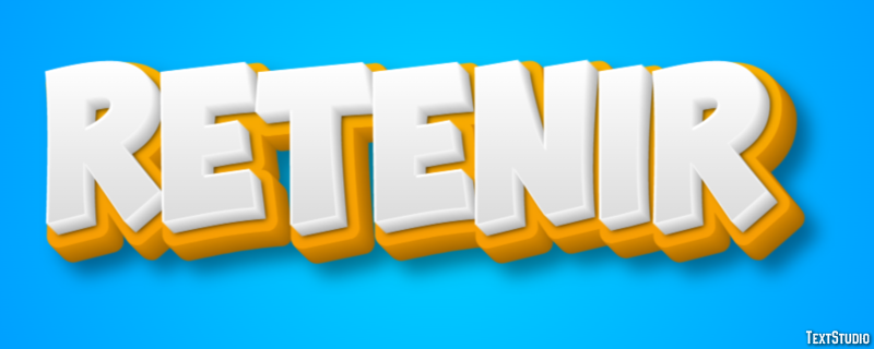 Retenir Effet de texte