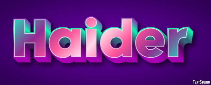 Haider Text Effect