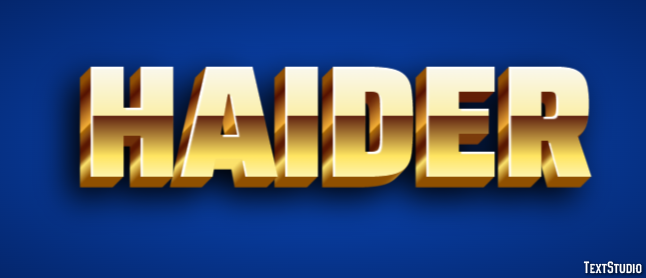 Haider Text Effect