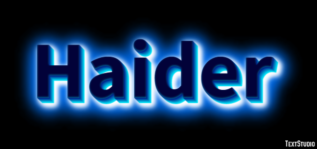 Haider Text Effect