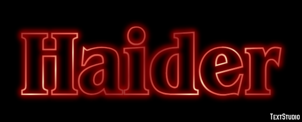 Haider Text Effect