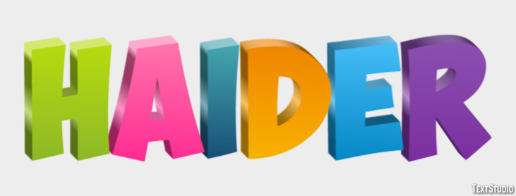 Haider Text Effect