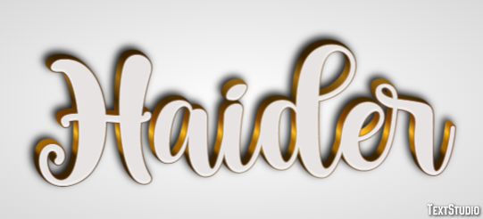 Haider Text Effect