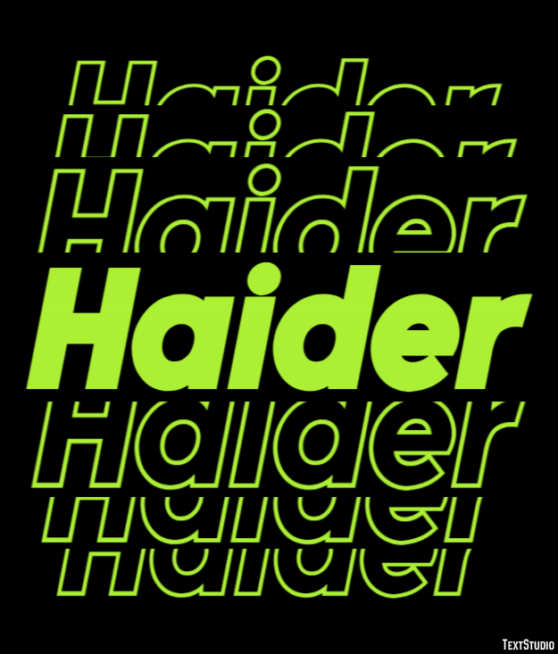 Haider Text Effect