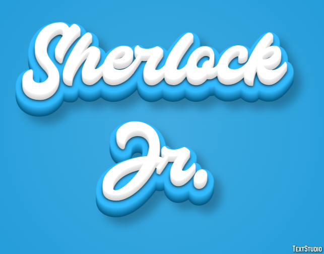 Sherlock Jr. Text Effect