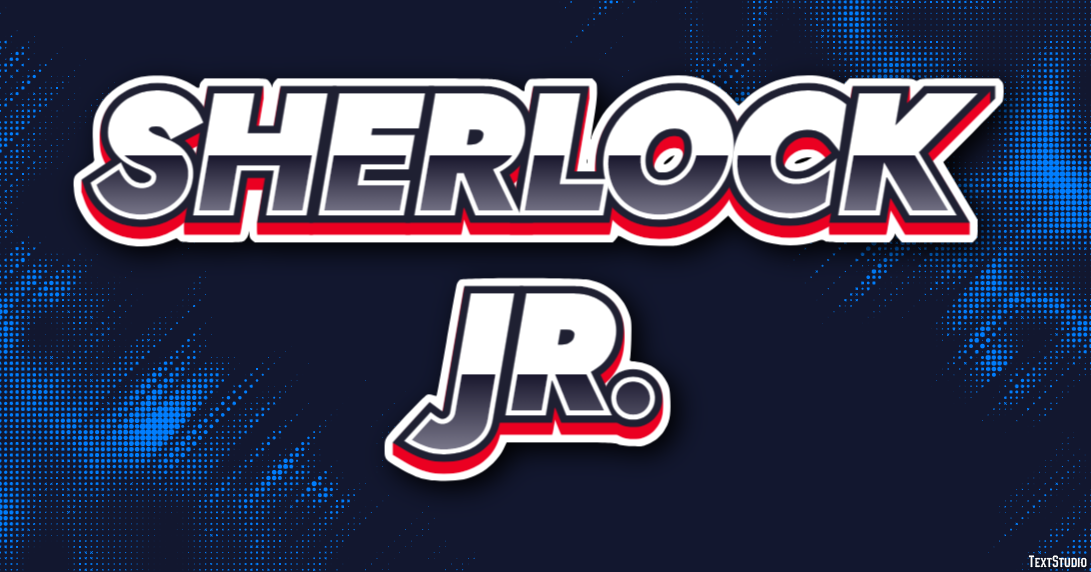 Sherlock Jr. Text Effect