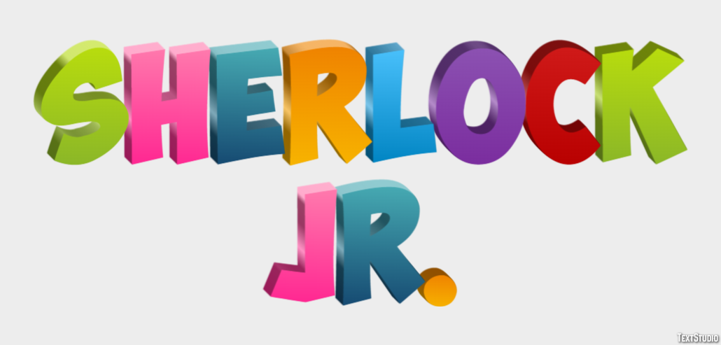 Sherlock Jr. Text Effect