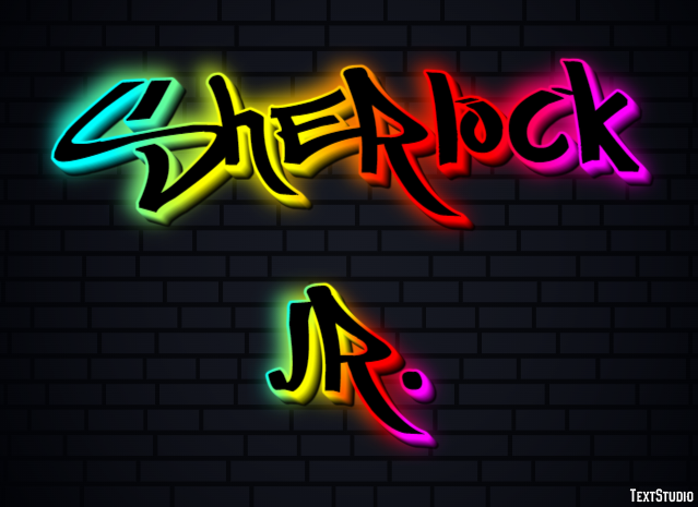 Sherlock Jr. Text Effect