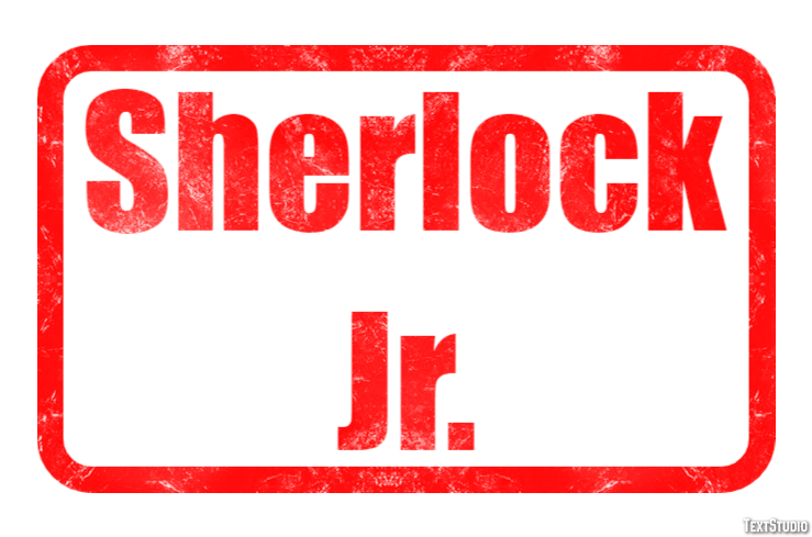 Sherlock Jr. Text Effect
