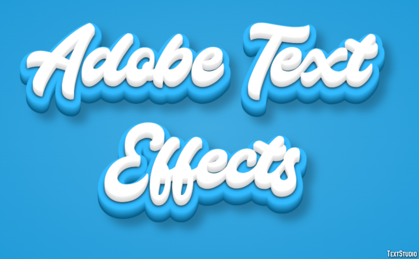 Adobe Text Effects Text effect