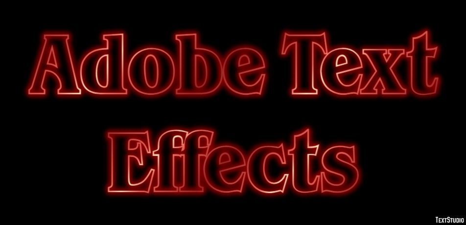 Adobe Text Effects Text Effect