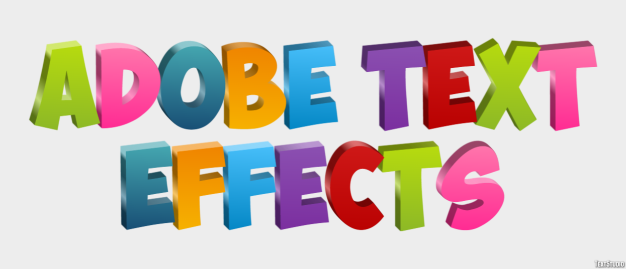 Adobe Text Effects Text Effect