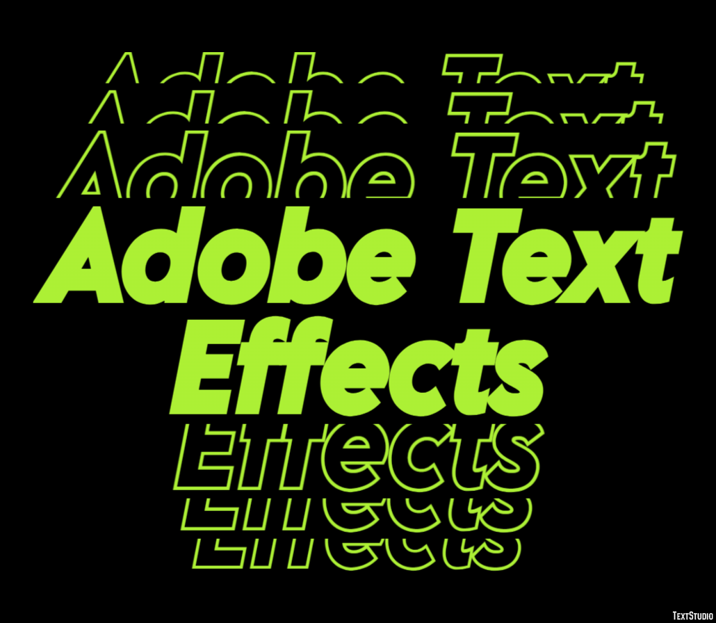 Adobe Text Effects Text Effect