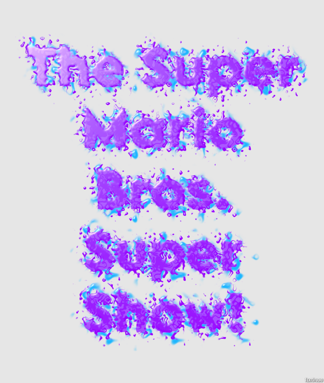 The Super Mario Bros. Super Show! Text Effect