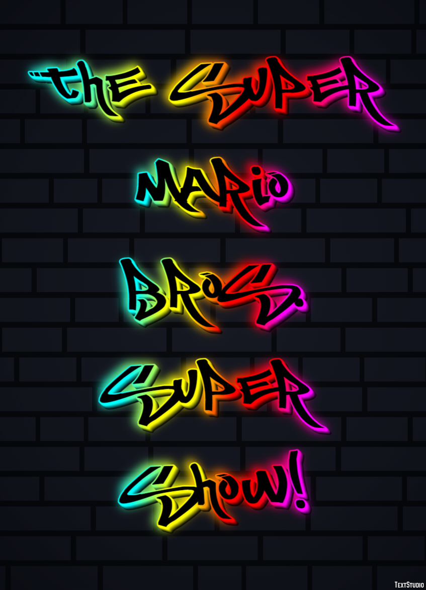 The Super Mario Bros. Super Show! Text Effect