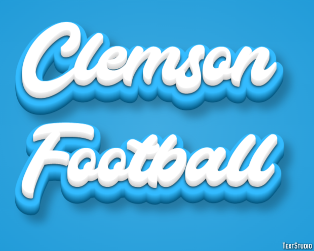 Clemson Football Efekt tekstowy