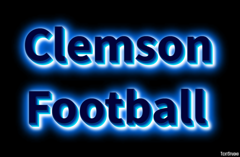 Clemson Football Efekt tekstowy