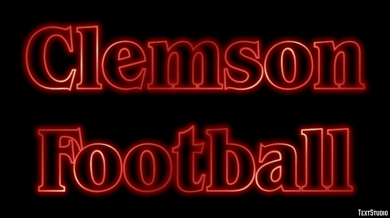 Clemson Football Efekt tekstowy