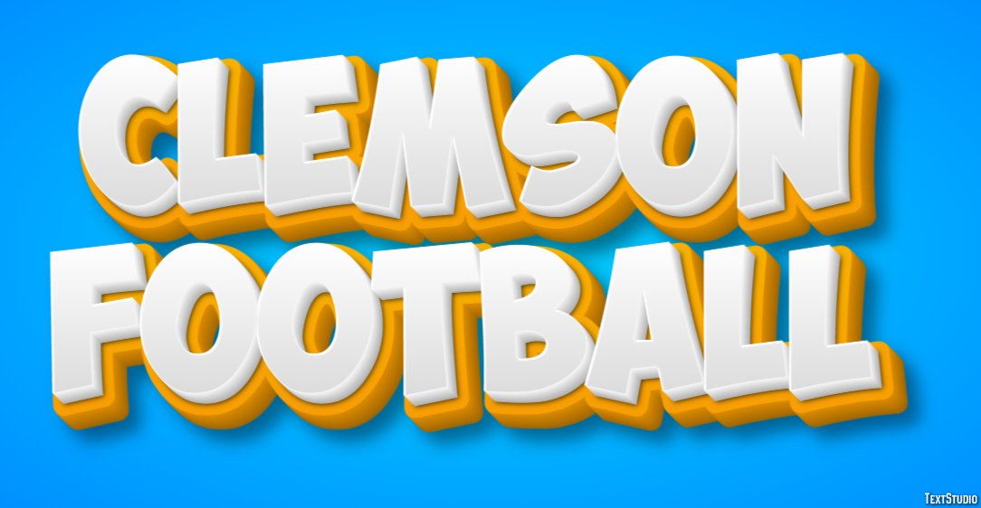 Clemson Football Efekt tekstowy