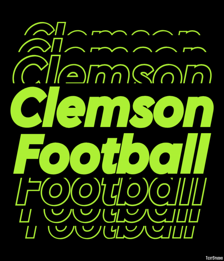 Clemson Football Metin Efekti
