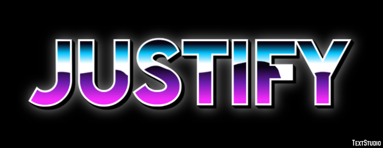 Justify Text Effect